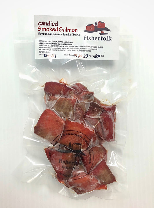 Candied Smoked Sockeye Salmon BC, Wild